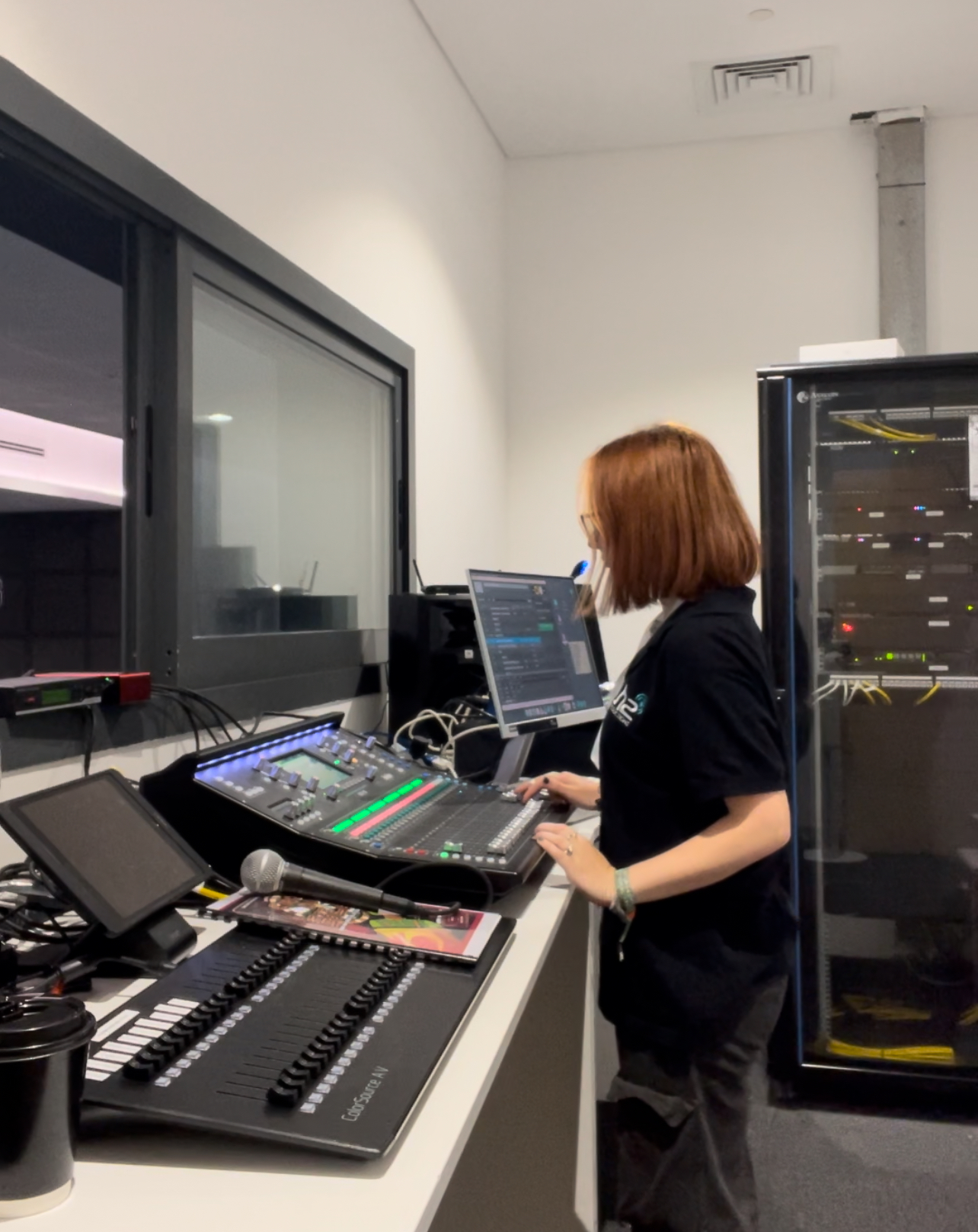 Lottie working in live sound